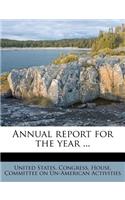 Annual Report for the Year ...