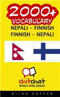2000+ Nepali - Finnish Finnish - Nepali Vocabulary