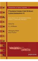 Foundations for Syriac Lexicography II