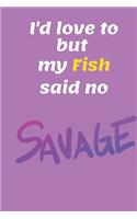 I'd love to but my Fish said no