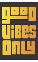 Notebook Hippie peace love good vibes only