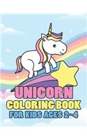 Unicorn Coloring Book for Kids Ages 2-4