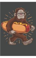 2020 Week To View Dated Planner Diary: Bigfoot Hotdog 6x9 Inches Paperback Sasquatch Squatch