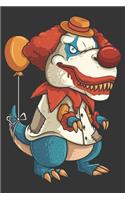 2020 Week To View Dated Planner Diary: 6x9 Inches Paperback Dino Clown T Rex Dinosaur Halloween
