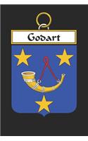 Godart: Godart Coat of Arms and Family Crest Notebook Journal (6 x 9 - 100 pages)