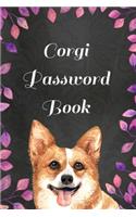 Corgi Password Book with Tabs: (Large Print) With Funny "What My Corgi Might Say If It Could Talk" Quotes on Random Pages(3 Internet Password Keeper Book)