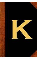Monogram K Personalized 2019 Daily Planner Monogram K Vintage Style 384 Pages: (Notebook, Diary, Blank Book)(2019 Planners Calendars Organizers Datebooks Appointment Books Agendas)