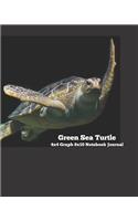 Green Sea Turtle 4x4 Graph 8x10 Notebook Journal