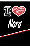 Nora: I Love Name Writing Journal