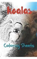 Koala Coloring Sheets