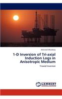 1-D Inversion of Tri-axial Induction Logs in Anisotropic Medium