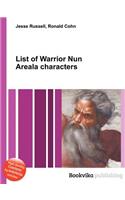 List of Warrior Nun Areala Characters