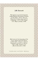 Materials for the biography of the Count Nikita Petrovich Panin (1770-1837). Volume 3. Part 2. Diplomatic activities in Berlin. 1797-1799. Chapters 3-4. (March-December 1798)