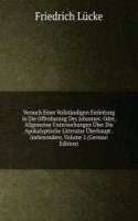 Versuch einer vollstandigen Einleitung in die Offenbarung des Johannes