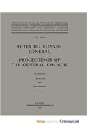 Actes du Conseil General / Proceedings of the General Council