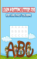 Learn writting letters for kids and enjoy coloring