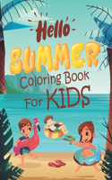 Hello Summer Coloring Book For Kids