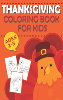 Thanksgiving Coloring Book for Kids Ages 2-5