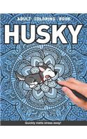 Husky Adults Coloring Book