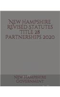 New Hampshire Revised Statutes Title 28 Partnerships
