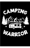 Diario de viaje en caravana: Tu libro personal de recorridos para viajes en caravana y camping &#9830; formato 6x9 &#9830; motivo: Camping Warrior Wohnwagen