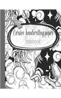 Cursive handwriting paper notebook