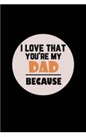 I love That You're My Dad Because
