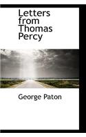 Letters from Thomas Percy