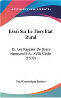 Essai Sur Le Tiers Etat Rural