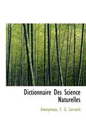 Dictionnaire Des Science Naturelles