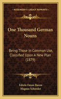 One Thousand German Nouns