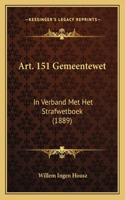 Art. 151 Gemeentewet