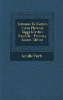 Diatomee Dell'antico Corso Plavense Saggi Neritici Raccolti