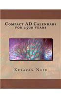 Compact AD Calendars for 2500 years