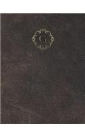 Monogram "G" Sketchbook: (7 Monogram Aged 150 Sketch)