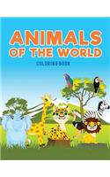 Animals of the world coloring Book