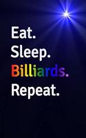 Eat Sleep Billiards Repeat Journal - Notebook