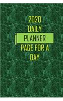 daily calendar 2020 page a day: 6" x 9" notebook for writing.notes.remember.to-DO your daily activities