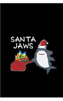 Santa jaws: 6x9 Christmas - lined - ruled paper - notebook - notes