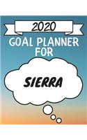 2020 Goal Planner For Sierra