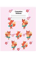 Fox in a Tutu Composition Notebook