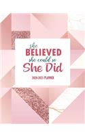 She believed she could so she did