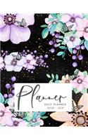 2020 2021 15 Months Floral Butterflies Daily Planner