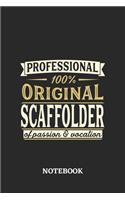 Professional Original Scaffolder Notebook of Passion and Vocation: 6x9 inches - 110 graph paper, quad ruled, squared, grid paper pages - Perfect Office Job Utility - Gift, Present Idea