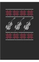 Christmas Cello: Blank Lined Notebook (6" x 9" - 120 pages) Christmas Themed Notebook for Daily Journal, Diary, and Gift