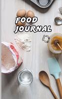 Food Journal: Food Journal/Food Diary/Diet Journal Notebook, exercise daily,110 Pages - 6" x 9", Glossy cover.(5 Food)