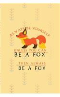 Always Be Yourself Unless You Can Be A Fox Then Always Be A Fox