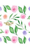 Monthly Task Planner: 52 Weeks, Floral Cover for Things to Do Planner and Assignment to Achieve Your Goals
