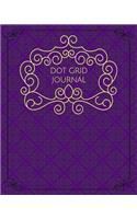 Dot Grid Journal: Elegant Luxury Collection - Purple and Gold Makes This Notebook Perfect for Home, School, or Office!