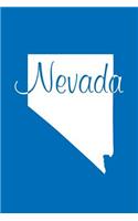 Nevada - Cobalt Blue Lined Notebook with Margins: 101 Pages, Medium Ruled, 6 x 9 Journal, Soft Cover